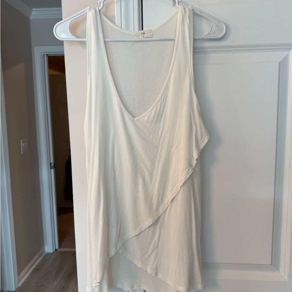 White Tank Top With Cross